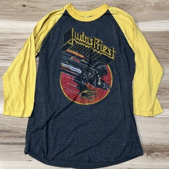 1982 Judas Priest Screaming For Vengance Raglan Shirt Men’s Medium - Picture 1 of 5